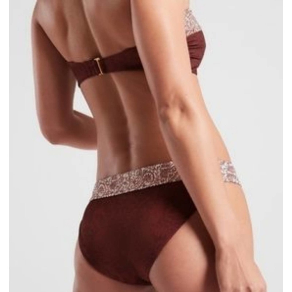 Athleta Aqualuxe Batik Swimsuit Bikini Bottom - Picture 14 of 14